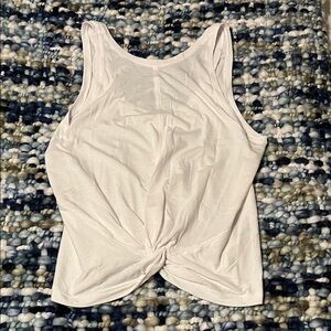 Athleta White Twist-Front Tank Top